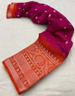 Thumbnail for Rani Jute Silk Ethnic Motifs Saree with Unstitched Blouse - Hiral Fashion - Distacart