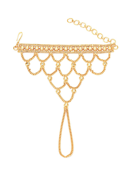 Golden Haathphool (Gold) - Ruby Raang - Distacart