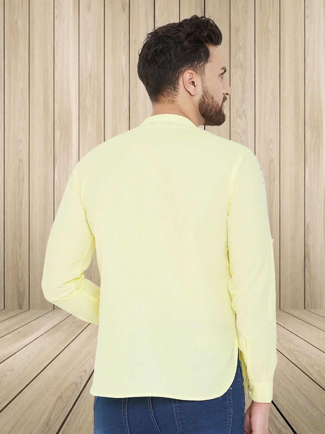 Even Apparels Men's Pure Cotton Yellow Kurta - Distacart