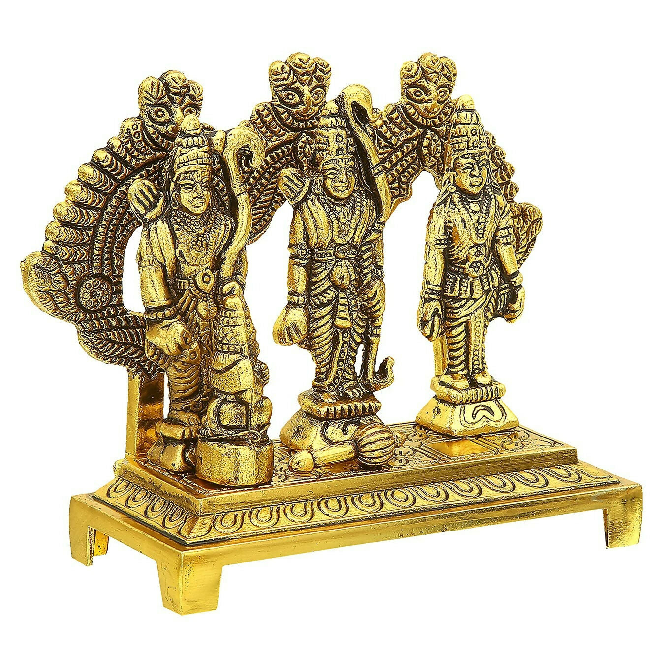 Craftam Metal Shri Ram Darbar With Hanuman Ji - Distacart