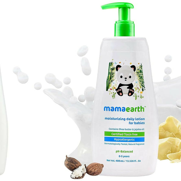 Mamaearth Daily Moisturizing Lotion & Deeply Nourishing Natural Baby Wash - Distacart