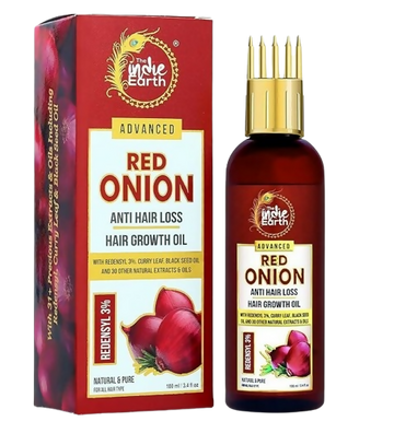 The Indie Earth Advanced 3% Redensyl Red Onion Anti Hair Loss & Hair Growth Oil - Distacart