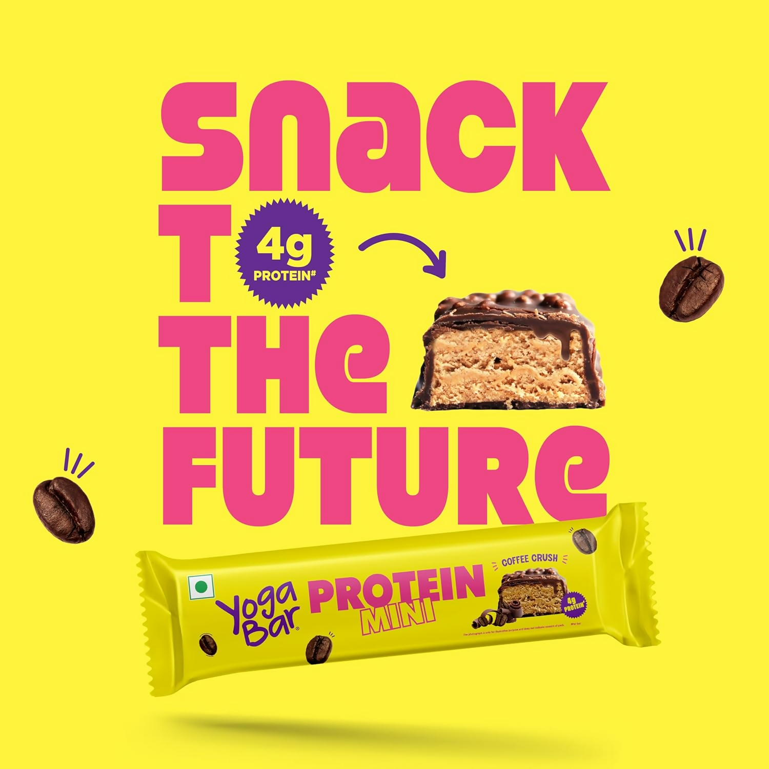 Yoga Bar Protein Minis, 4g Protein Bar (Coffee Crush) - Distacart