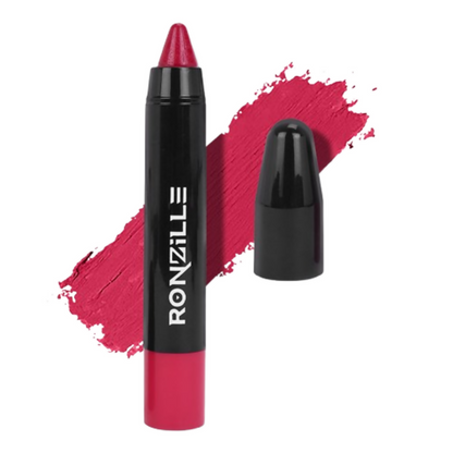 Ronzille Long Stay Matte Lip Crayon - Deep Carmine - Dista