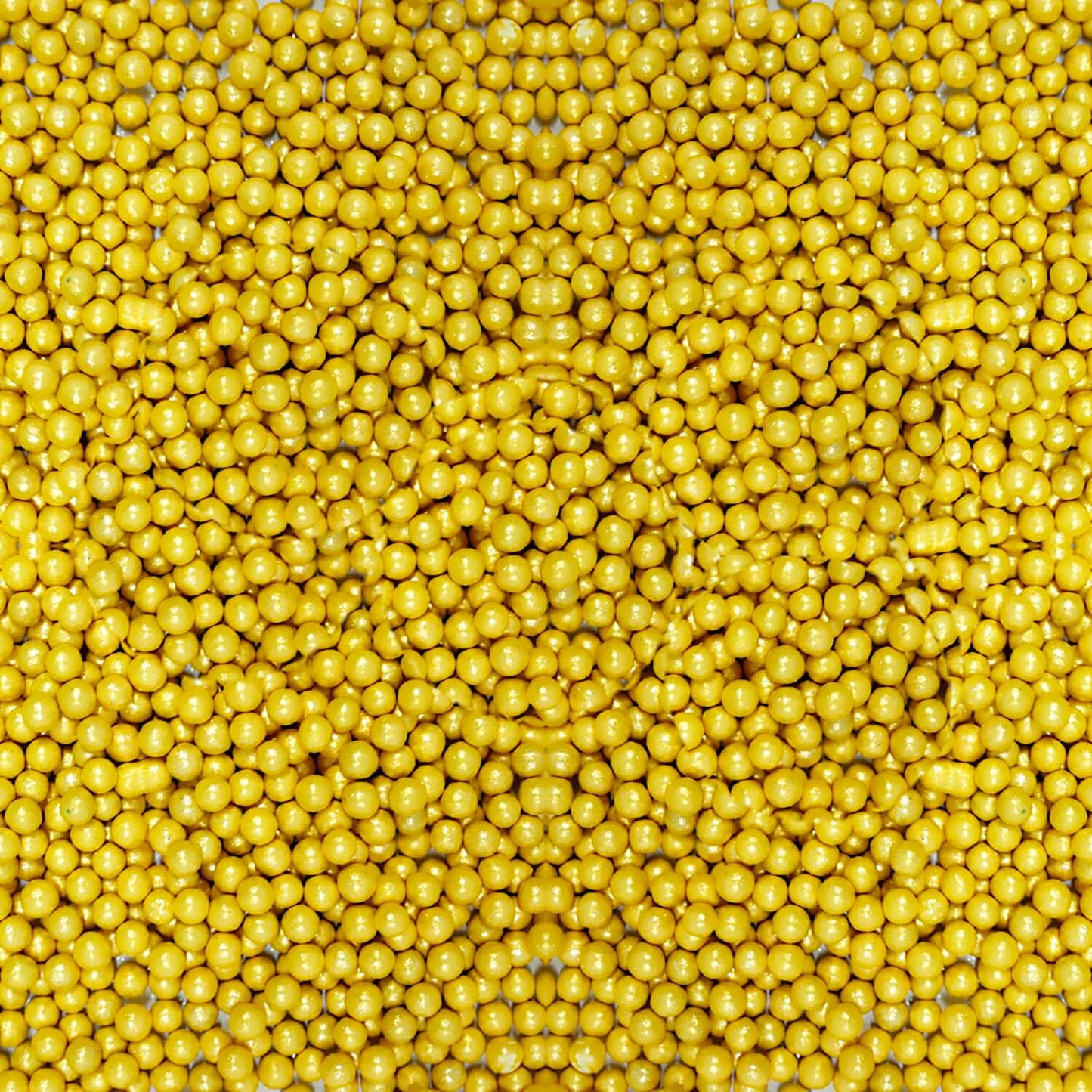 confect yellow disco balls sprinkles 4 mm 120 gms