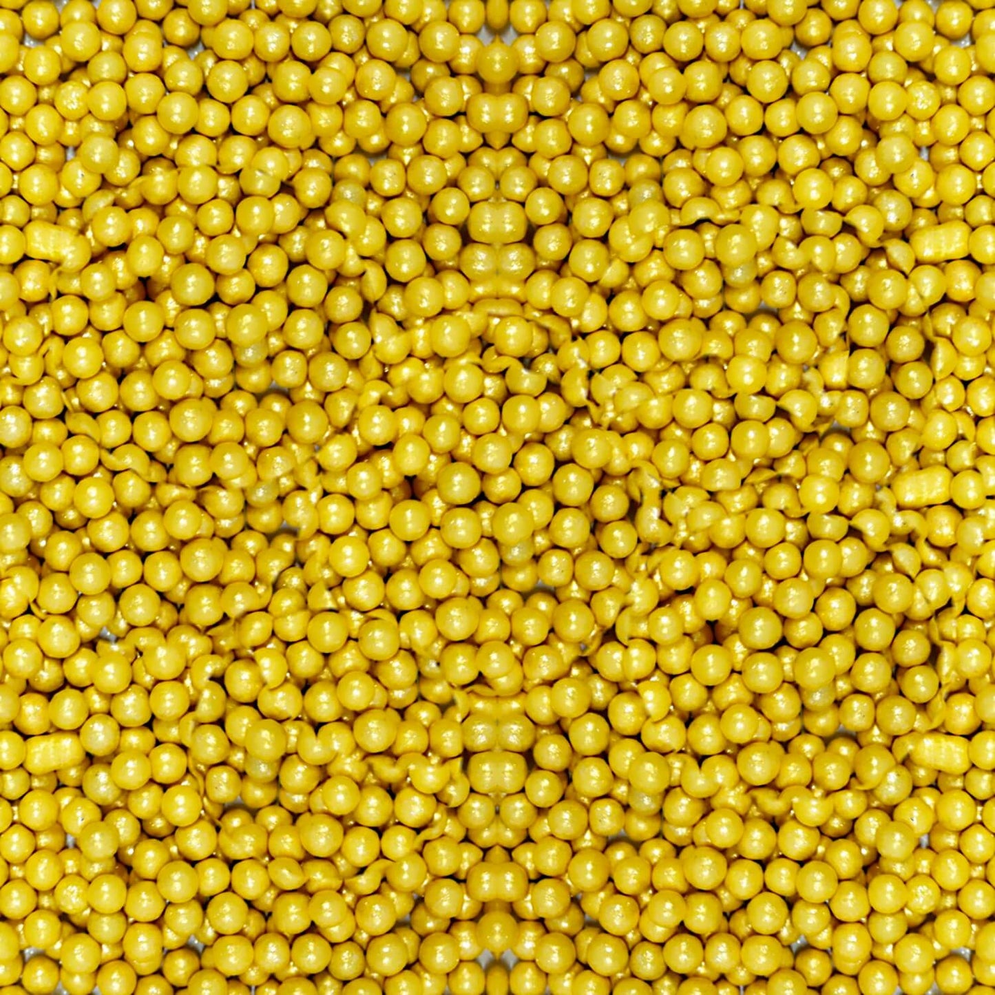 confect yellow disco balls sprinkles 6 mm 120 gms