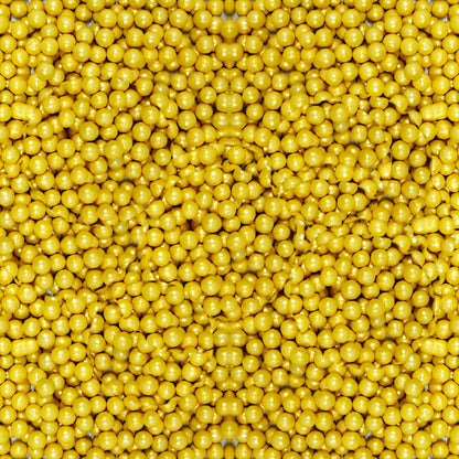confect yellow disco balls sprinkles 6 mm 120 gms