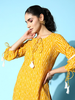 Yufta Yellow Printed Kurta - Distacart