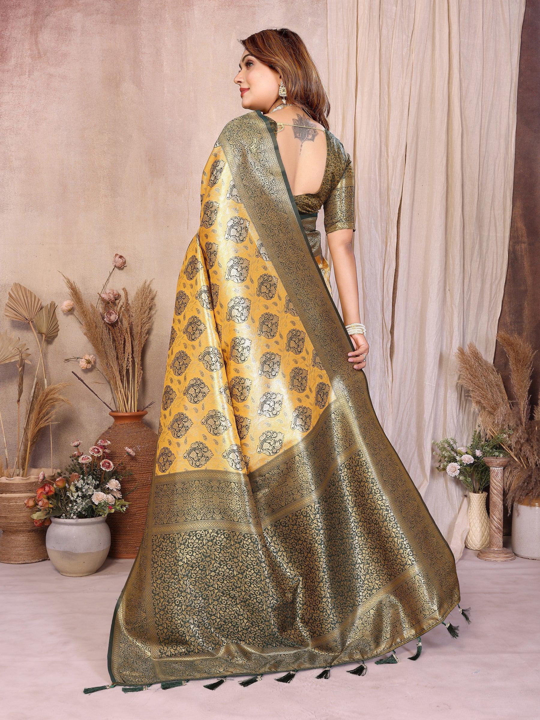 Anaita Banarasi Tissue Silk Saree - Distacart