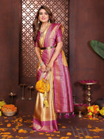 Thumbnail for Anaita Banarasi Tissue Silk Saree - Distacart