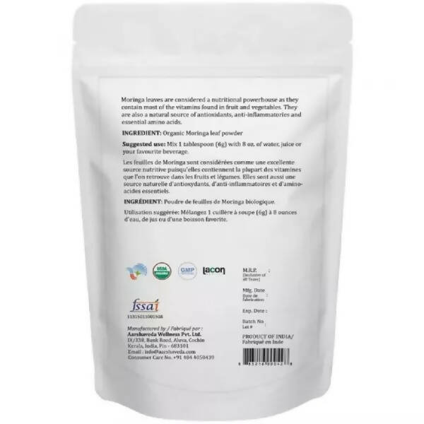 Aarshaveda Organic Moringa Powder - Distacart