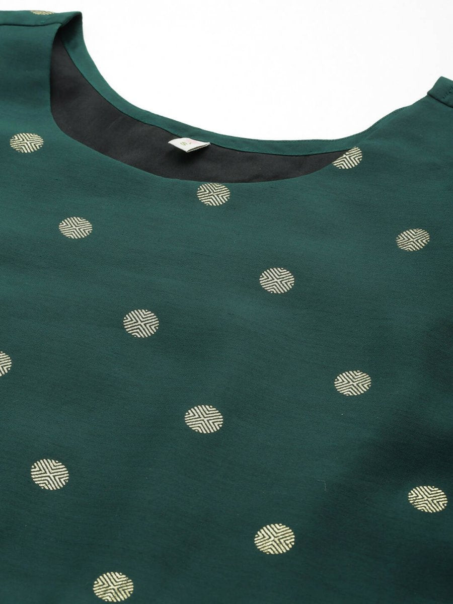 Ahalyaa Women's Traditional wear Ethnic Dress - Green - Distacart