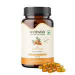 Thumbnail for Wellwith Sea Buckthorn Berry Oil Vegan Omega 7 500mg, Softgels Capsules - Distacart