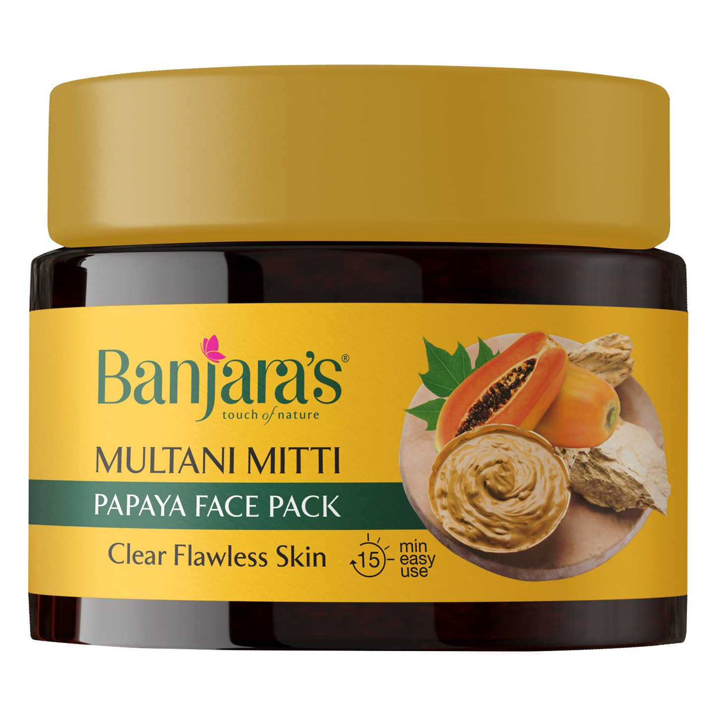 Banjara's Multani Mitti Papaya Face Pack - Distacart