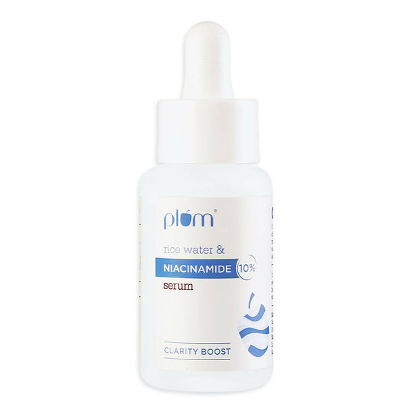 Plum 10% Niacinamide Brightening Face Serum With Rice Water - Fades Blemishes & Dark Spots, Beginner Friendly - Distacart