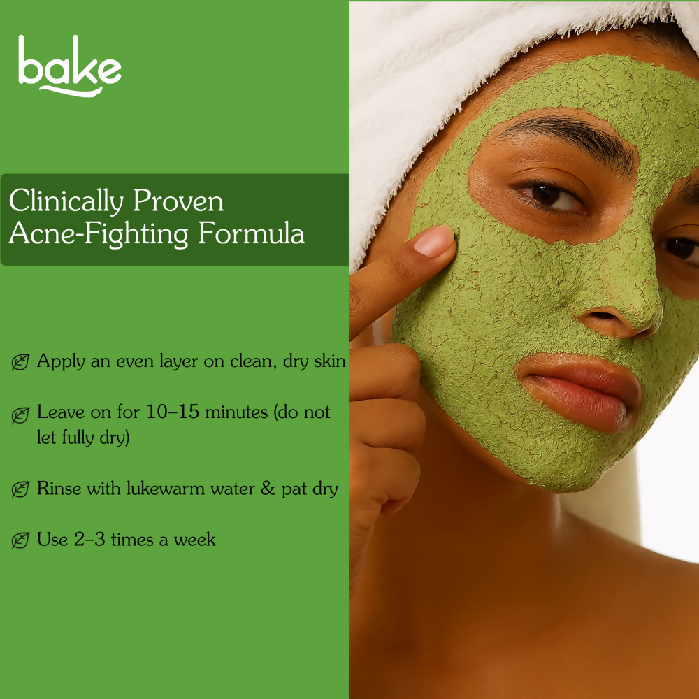 Bake 2% Salicylic Acid + Zinc PCA Anti-Acne Clay Mask - Combo - Distacart
