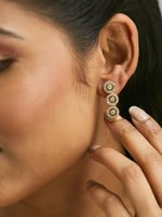 Thumbnail for Nuyug 22K Gold-Plated Zircon Studded Enamel Embellished Dual Layered Necklace Set