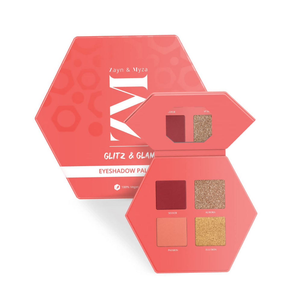 Zayn & Myza Glitz And Glam Eye Shadow Palette - Outshine - Distacart