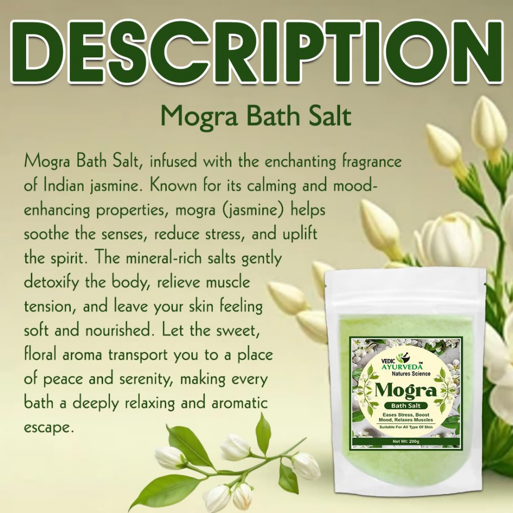 VedicAyurveda Mogra Bath Salt - Dista