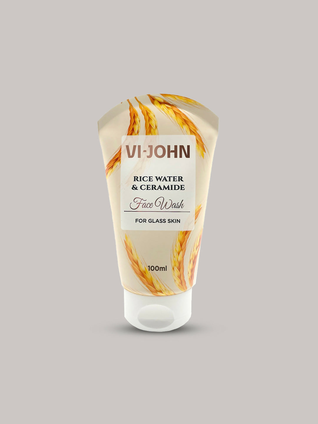 VI-JOHN Rice Water & Ceramide Face Wash For Glass Skin Deep Skin Clean - Distacart