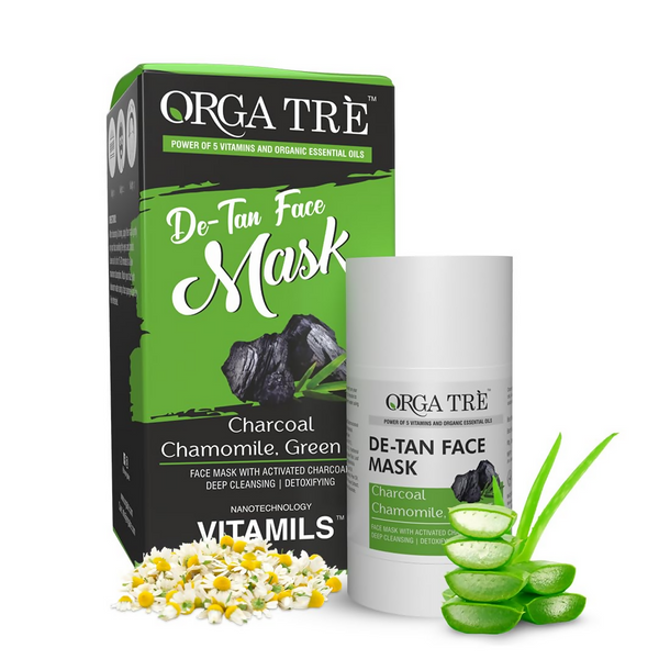Orgatre Detan Face Mask Stick For Men & Women With Green Tea Chamomile For Tan - Distacart