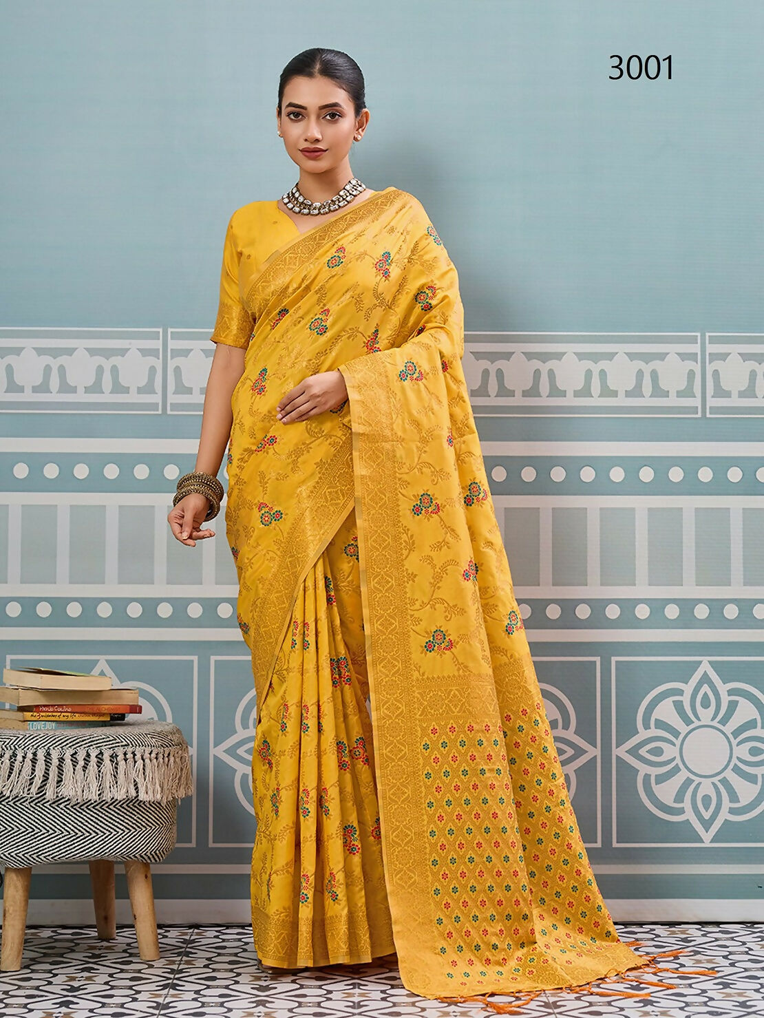 Astita Yellow Silk Saree