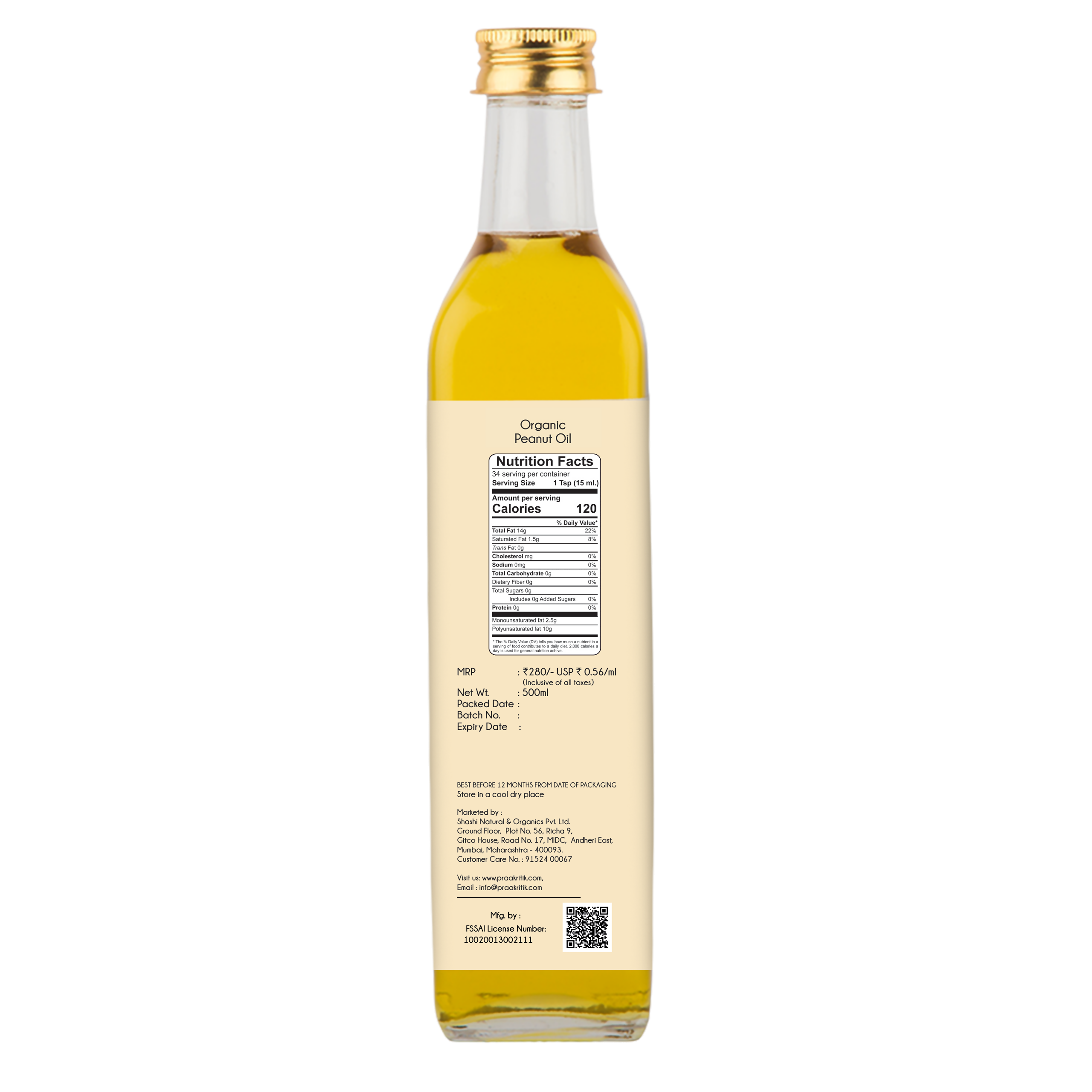 Peanut Oil 500ml_2