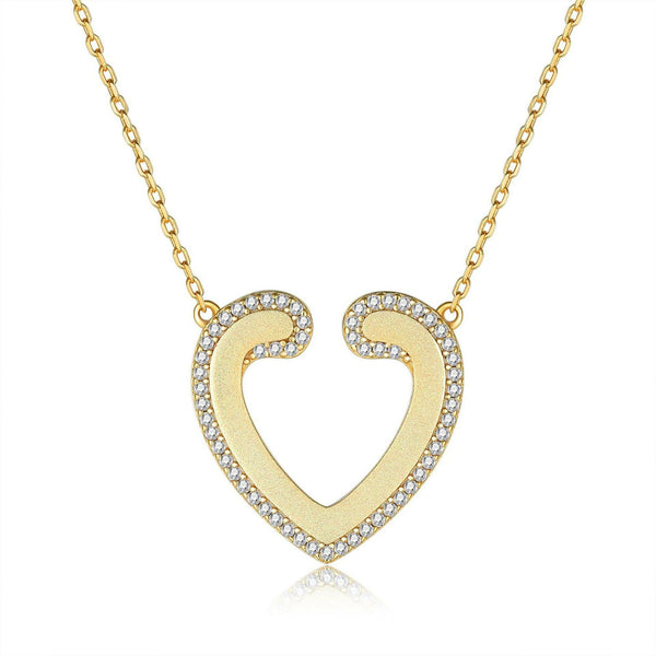 Cauer CAUER 925 Sterling Silver Moissanite Round Pendant Chain