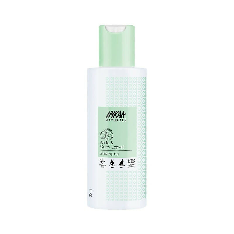 Nykaa Naturals Longer & Thicker Hair - Free Shampoo With Amla, Curry Leaves & Coconut Oil - Distacart