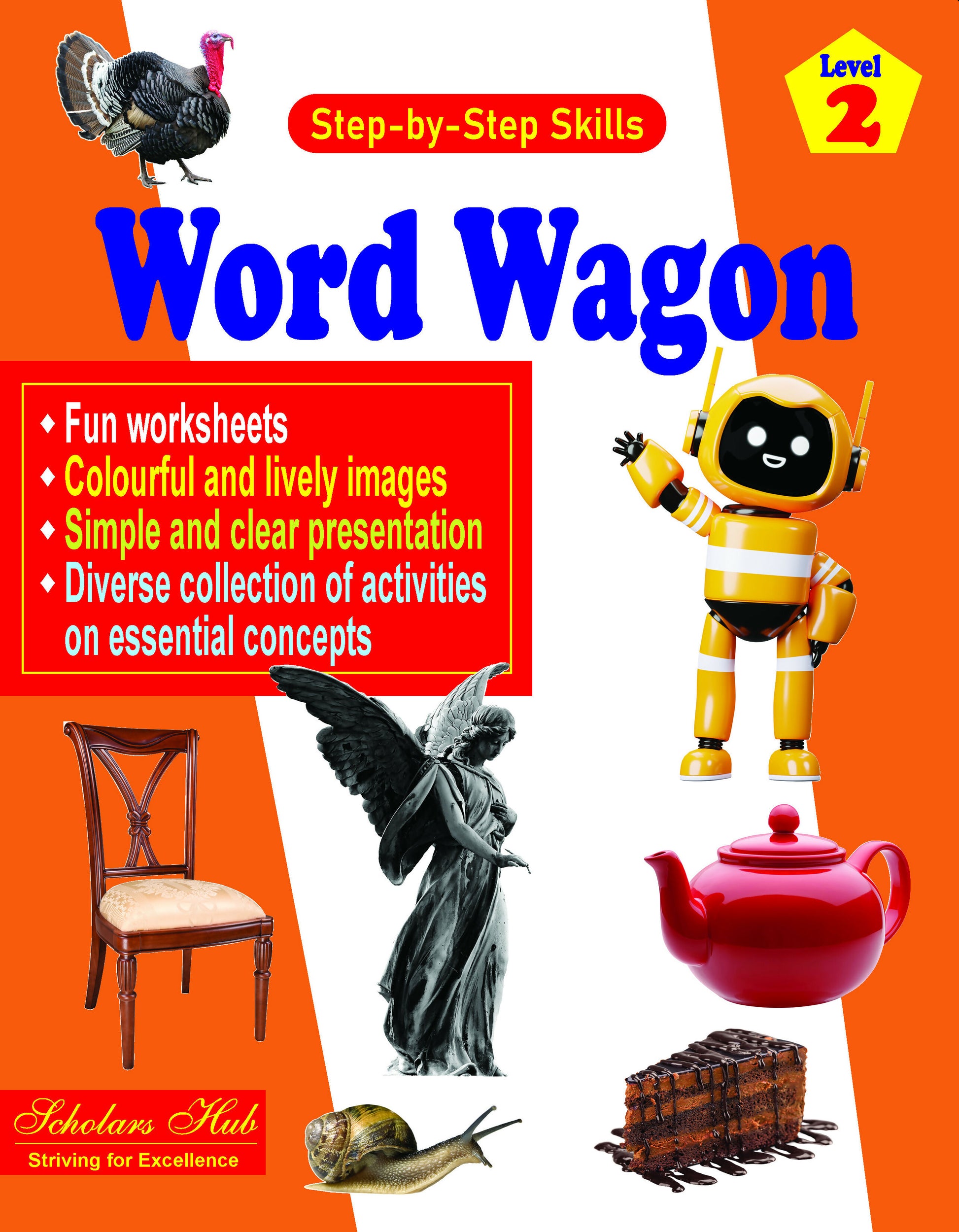 Step By Step Skills Word Wagon-2(Tearble Colourful Worksheets) - Dista