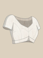Thumbnail for Astita Linen Beige Saree