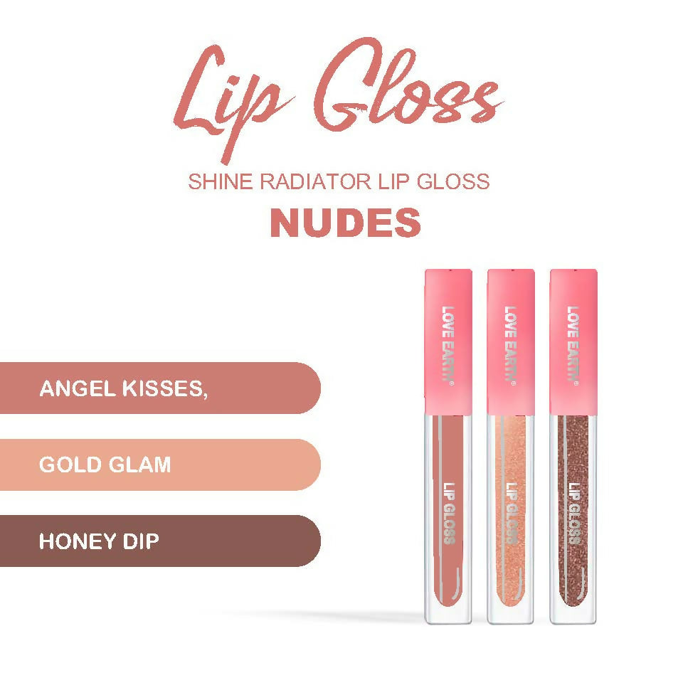 Love Earth Liquid Lip Gloss - Nudes - Distacart