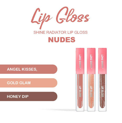 Love Earth Liquid Lip Gloss - Nudes - Distacart