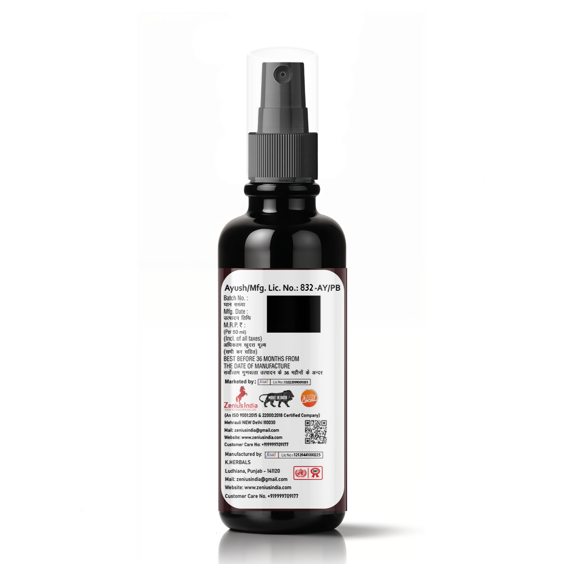 Zenius Hair Serum for Improve Hair Volume and Growth - Dista