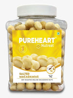 Thumbnail for Pureheart Nutreat Salted Macadamia|Premium Dry Roasted Macadamia Nuts - Distacart
