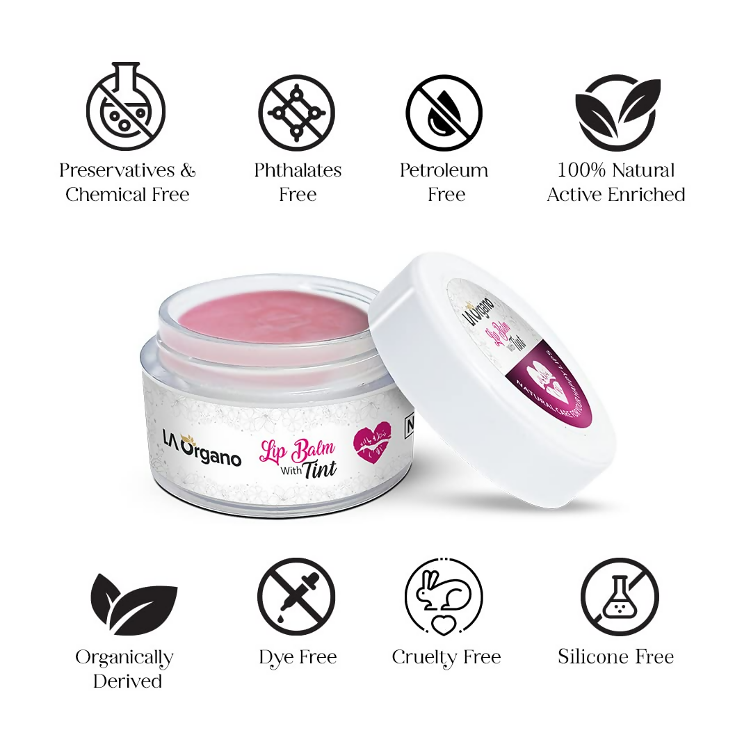 LA Organo Tint Lip Balm For Dry Chapped Lips - Distacart