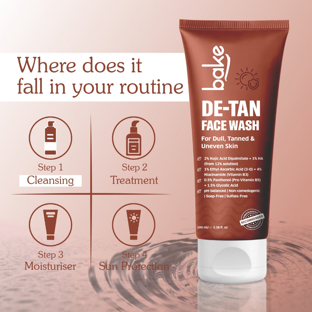 Bake De-Tan Coffee Face Wash with Kojic Acid - Distacart