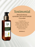 Thumbnail for Life Purified Bahyasnehana Almond Oat Moisturiser - Body Lotion - Cucumber