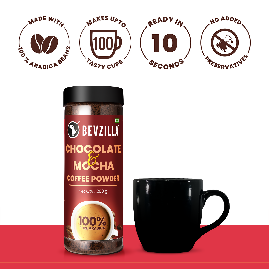 Bevzilla Chocolate & Mocha + Belgian Chocolate Coffee Cubes - Distacart