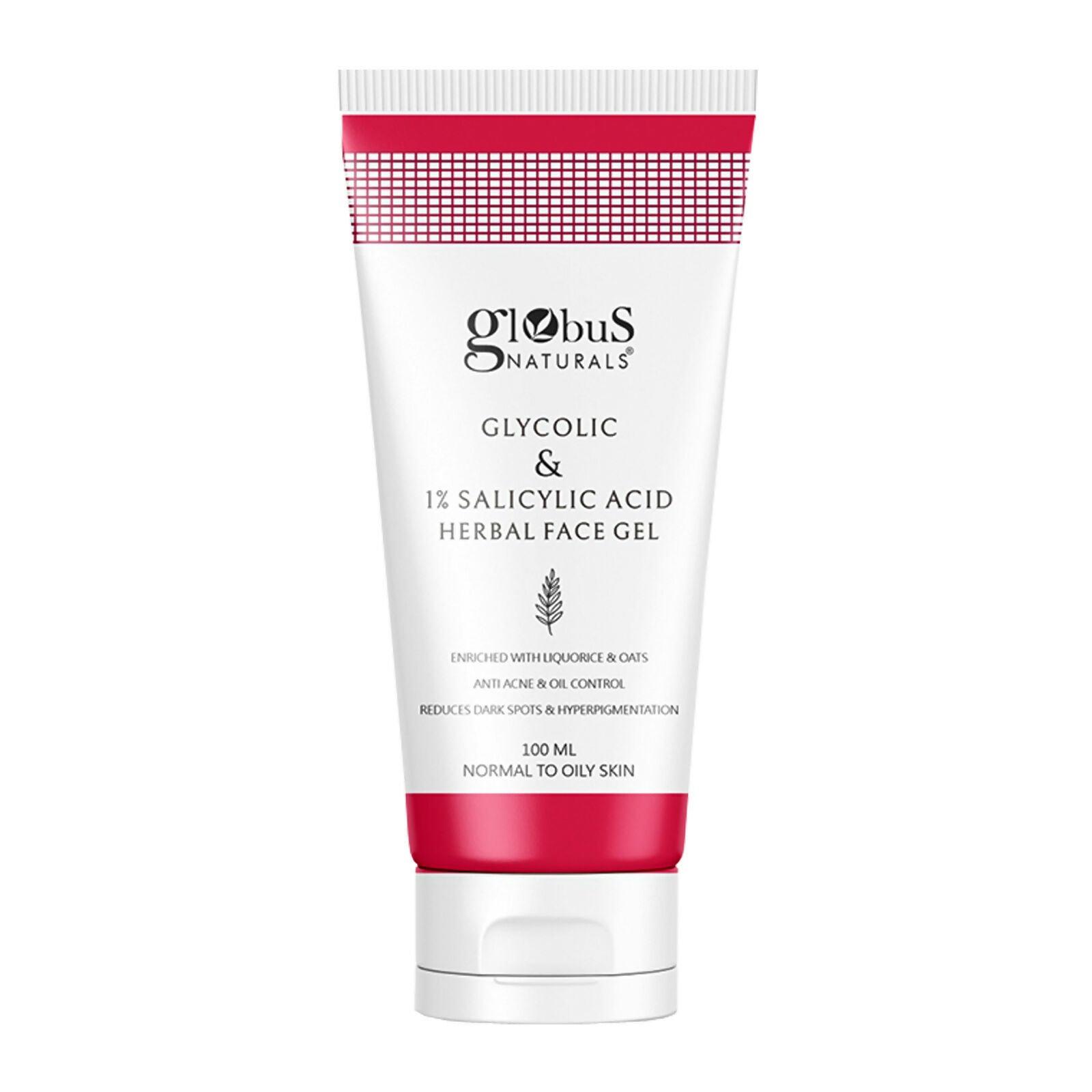Globus Naturals Glycolic & 1% Salicylic Acid Herbal Anti Acne Face Gel - Distacart