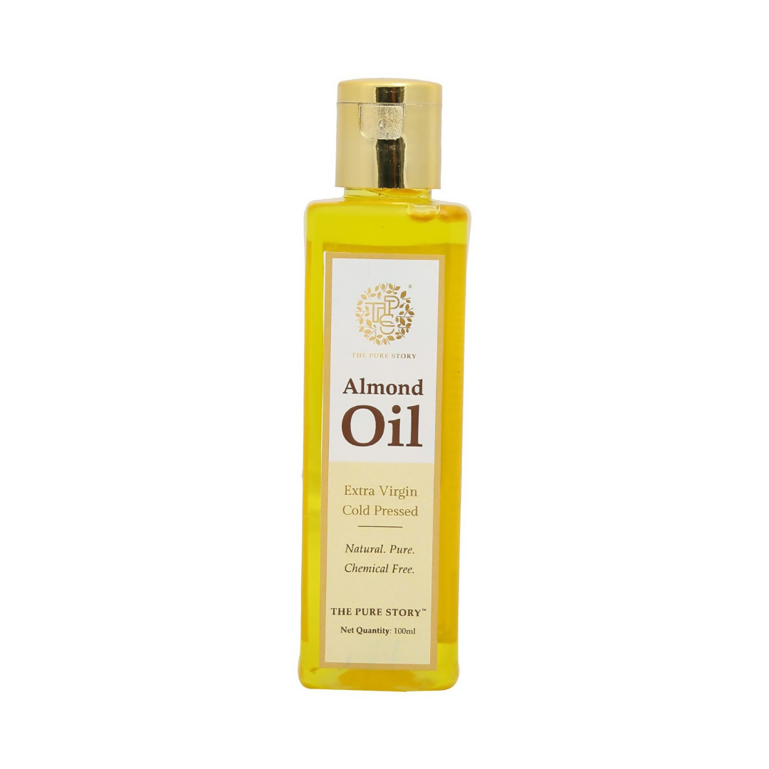 The Pure Story Sweet Almond Oil Pure Cold Pressed For Hair, Skin, Face Care & Massage - Distacart