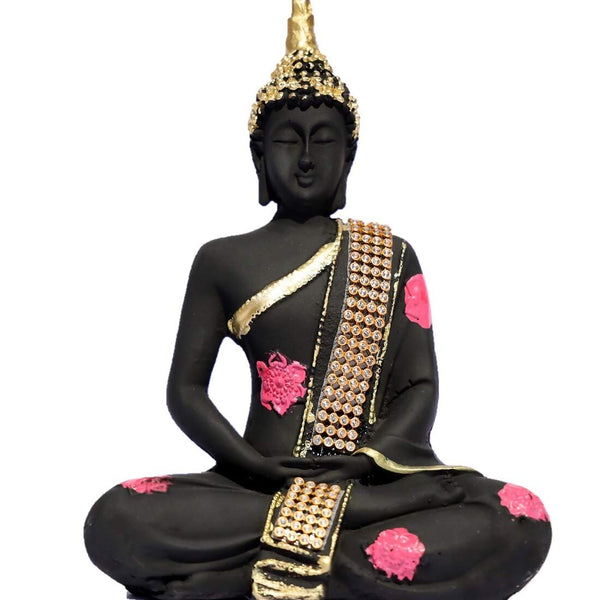 Shri Balaji Enterprises Polyresin Sitting Lord Buddha Idol - Distacart