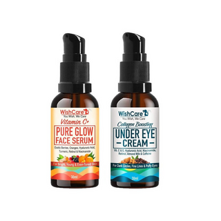 Wishcare Vitamin C Serum + Under Eye Cream Combo - Distacart