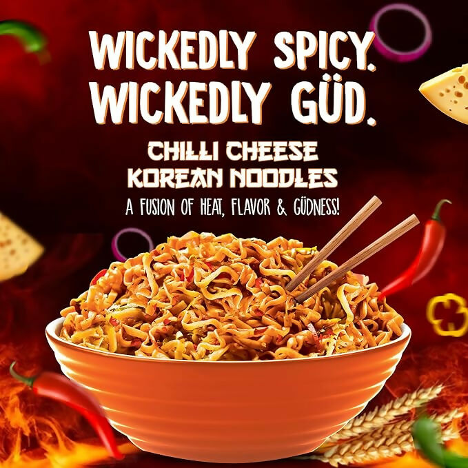 WickedGud Chilli Cheese Korean Instant Cup Noodles - Distacart