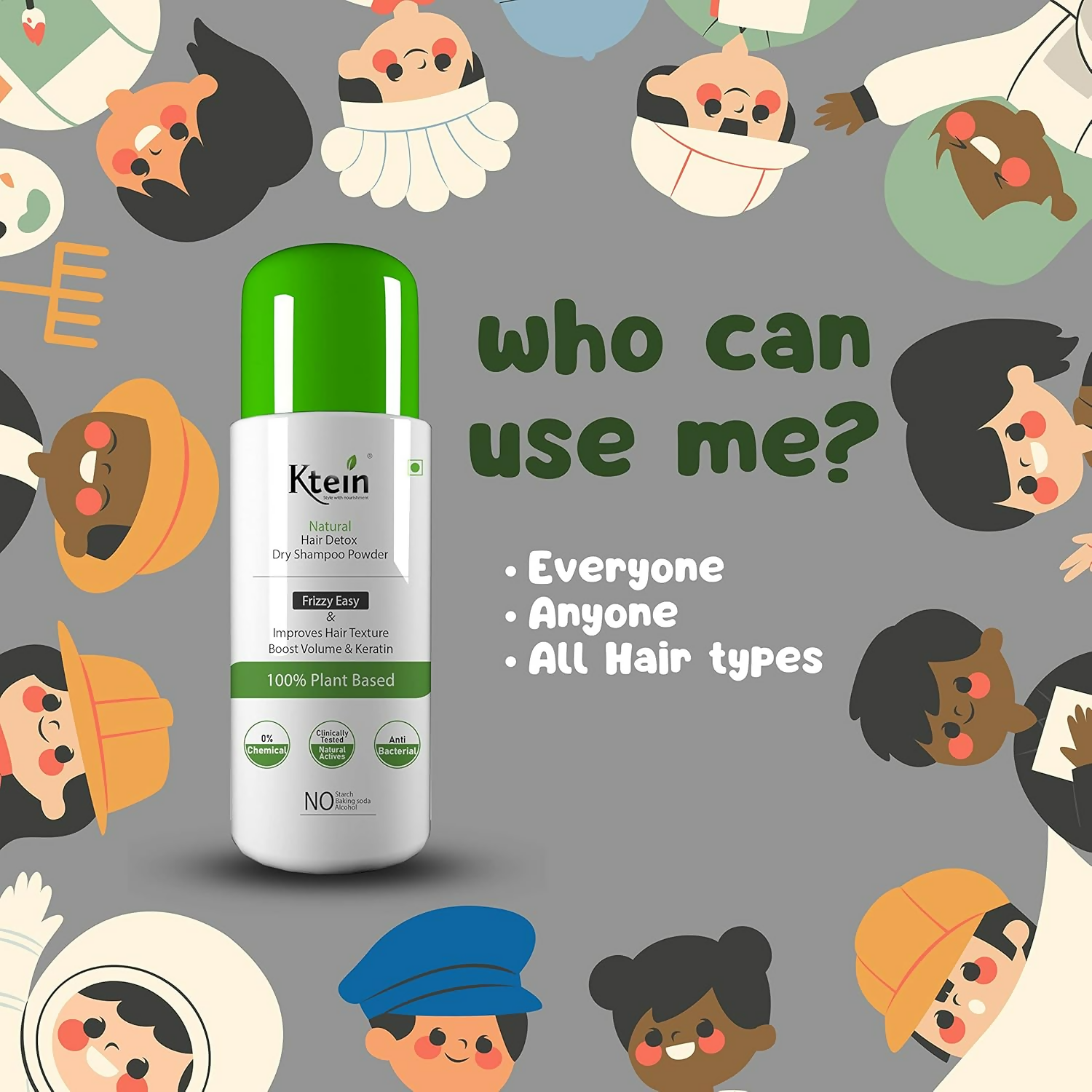 Ktein Natural Detox Dry Shampoo - Distacart