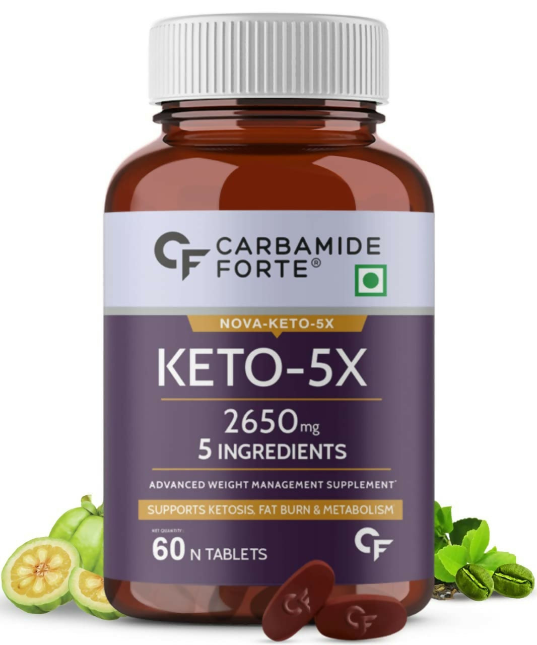 Carbamide Forte Keto-5X Fat Burner Veg Tablets - Distacart