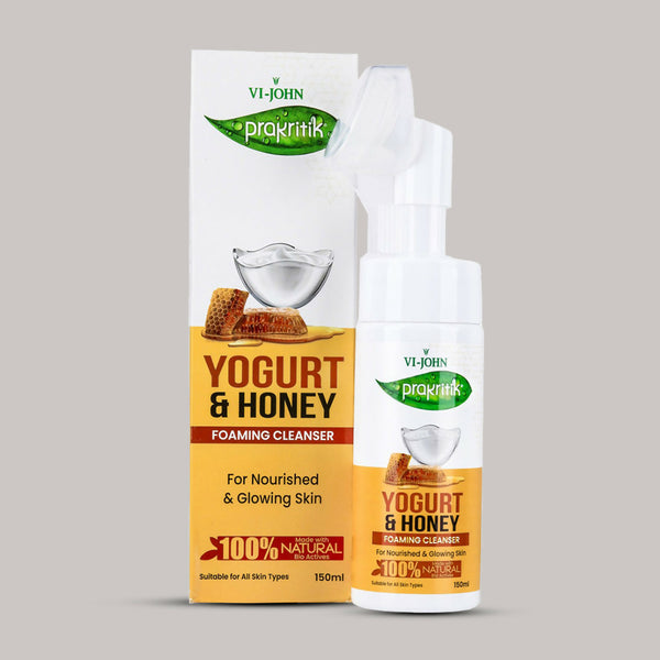 VI-JOHN Prakritik Yogurt & Honey geling Face wash Restores glow, Made With 100% Natural Bio Actives