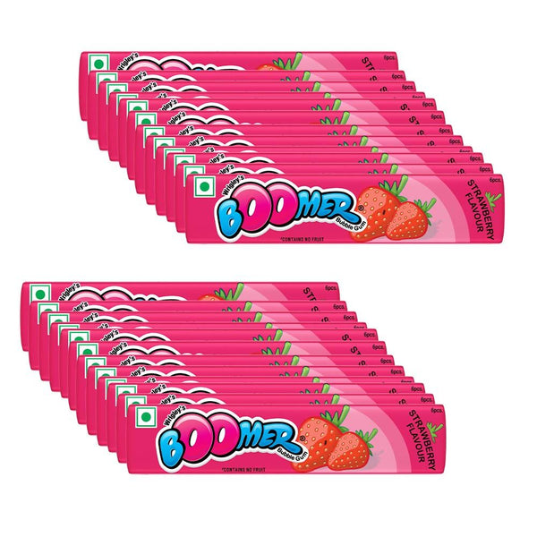 Wrigley's Boomer Multipack - Strawberry - Distacart