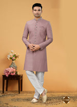 Thumbnail for Joban Fashion Men's Light Purple Seltor Plain Kurta Pyjama set - Distacart