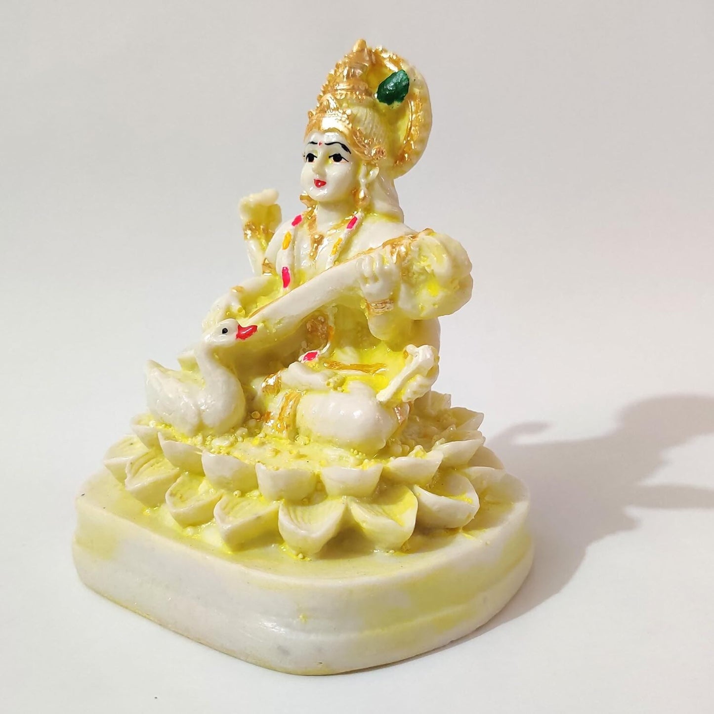 Goddess Handcrafted Saraswati Idol - Distacart